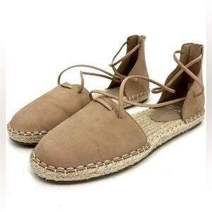 NWOT Eileen Fisher lace D’Orsay espadrille flats size 8